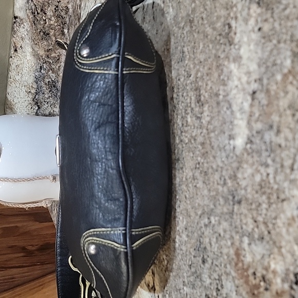 🌵MCM EUC Black and yellow Leather Shoulder Bag - Picture 9 of 12